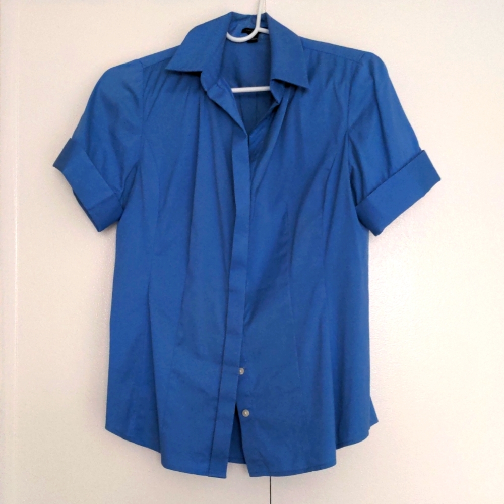 Ann Taylor blue dress shirt